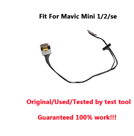 Original Gimbal Camera Side/Back Cover Cap Signal PTZ Cable For DJI Mavic Mini 1/2/SE Drone Parts Replacemt (Used )