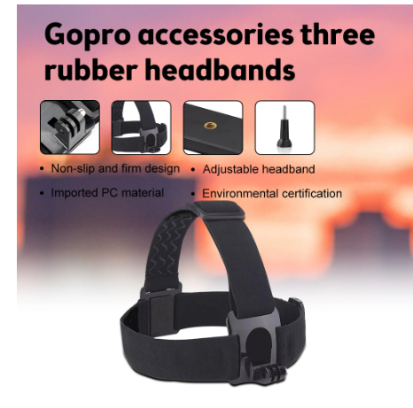 Head Strap for Gopro Hero 10 9 8 7 6 Camera Accessories Mobile Phone Clip Fix for iPhone 13 12 11 Xiaomi Samsung Huawei