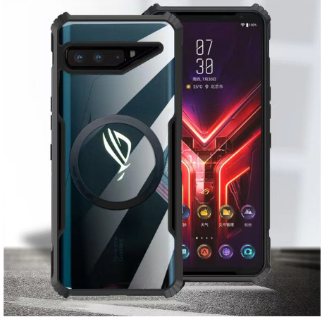 Magsafe Wireless Charge Case For Asus ROG Phone 3 Strix 2 ROG3 ROG2 Clear Shockproof Phone Cover Soft Frame Magnetic Casing