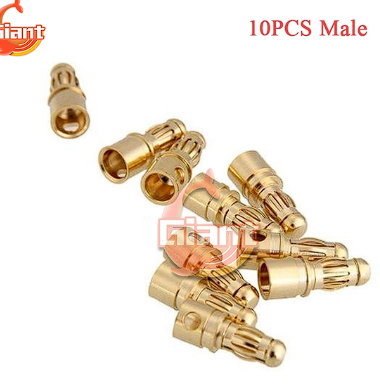 10/20pcs 3.5mm Banana Plug Connector Gold-Plated Bullet Male Female Banana Connector ESC RC Battery Motor Speed Control Plug New