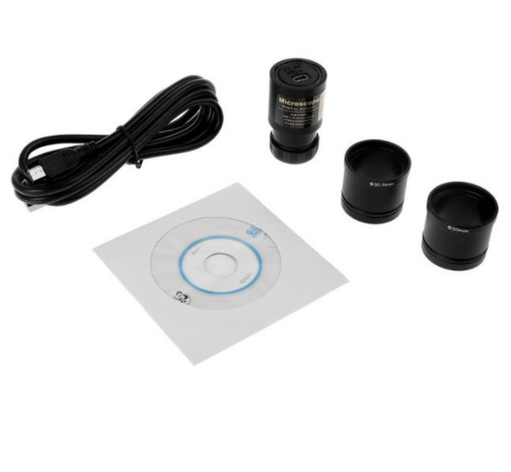 HD-CMOS 2.0MP USB Electronic Eyepiece Microscope Camera Mounting Size 23.2mm with Ring Adapters 30mm 30.5mm