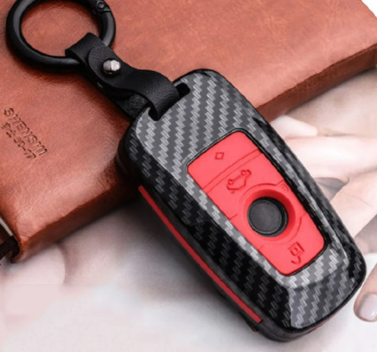 Fashion ABS Carbon fiber Car Remote Key Case Cover For BMW 1 2 3 4 5 6 7 Series X1 X3 X4 X5 X6 F30 F34 F10 F07 F20 G30 F15 F16