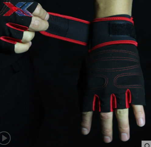 Xiangkang fitness gloves male equipment training half-finger guard palm lengthened wrist breathable dumbbell ladies sports summer