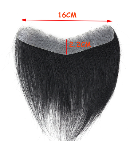 SEEANO Synthetic Forehead Hairline Toupees V-shaped Front Fassels Forehead Invisible Wig Tapes Men's Invisible Wig Stickers