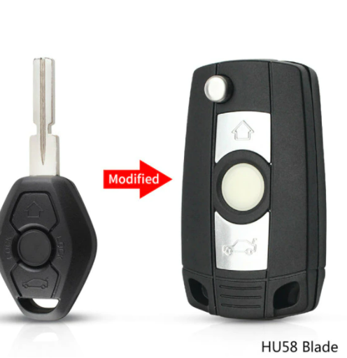 KEYYOU 3 Buttons Remote Flip Key Shell Fob Modified Case For BMW E36 E38 E39 E46 E53 E60 E61 E63 E64 1/3/5/7 Series X3 X5 Z3 Z4