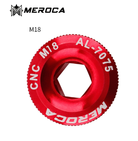 MEROCA MTB Aluminum Alloy CNC Screw Mountain Bike Crank Cover Screws M18/M19/M20 Bolt For SHIMANO Iamok