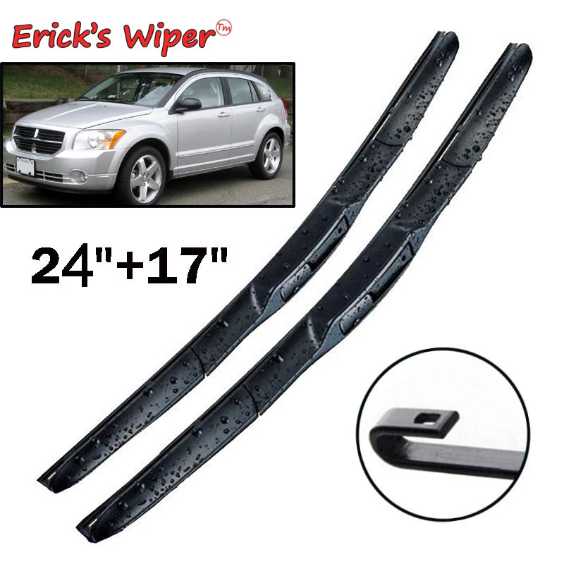 Erick's Wiper Front Wiper Blades For Dodge Caliber 2006 - 2012 Windshield Windscreen Front Window 24"+17"