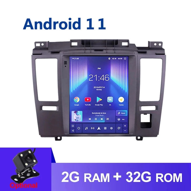 For Nissan Tiida C11 2004 - 2013 For Tesla style screen Car Radio Multimedia Video Player Navigation GPS Android 11 2din