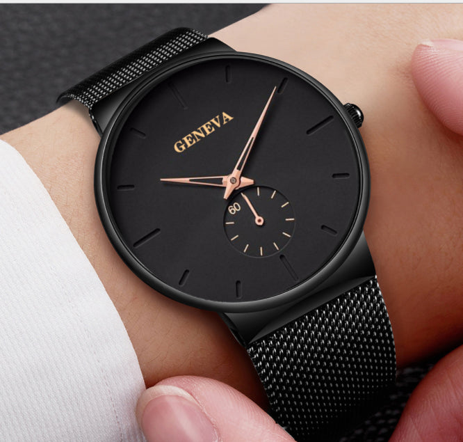 Watch Men Fashion Quartz Stainless Steel Wristwatch Business Waterproof Watches Men Wrist Clock Masculino
