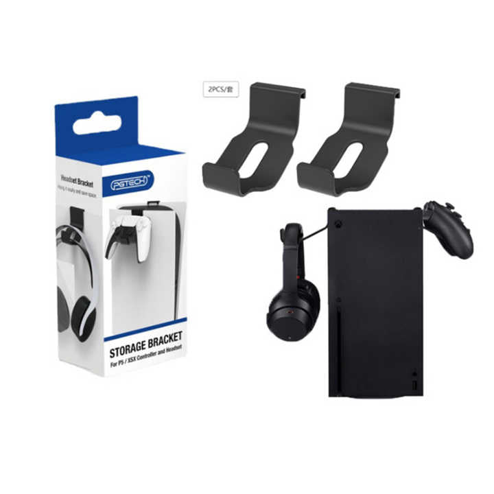 Controller and Headset Holder For P5 Controller Storage Headphone Bracket For PS5 Console Hang Bracket For PS5 Gamepad