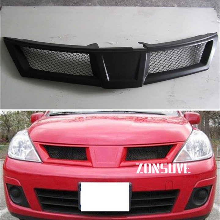 For Nissan Tiida Versa 2008 2009 2010 Year Racing Grille Grill Front Bumper Grill Body Kit Accessories