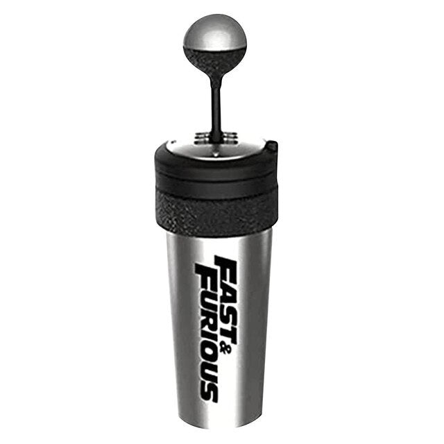 High-qual Plastic Fast and Furious 9 Movie Water Cup with Straw Fun Racing Gear Shift Knob Water Bottles Overtaking Cup for Car