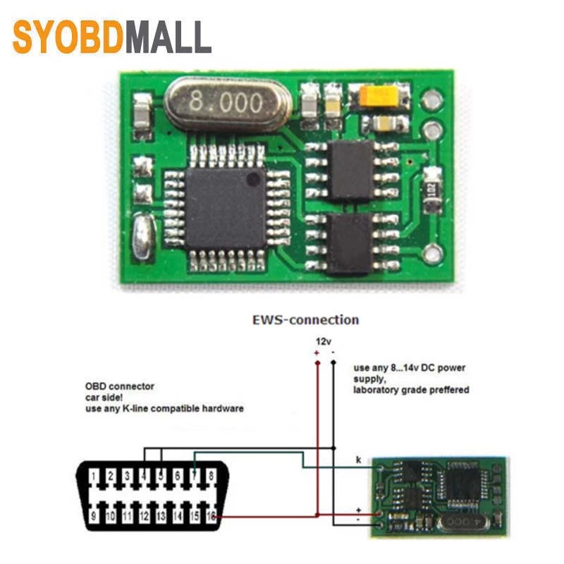 Hotsale EWS2 EWS3.2 Immo EMULATOR for BMW E34, E36, E38, E39, E46 Auto EWS IMMO Immobilizer Diagnostic Tool Free Shipping