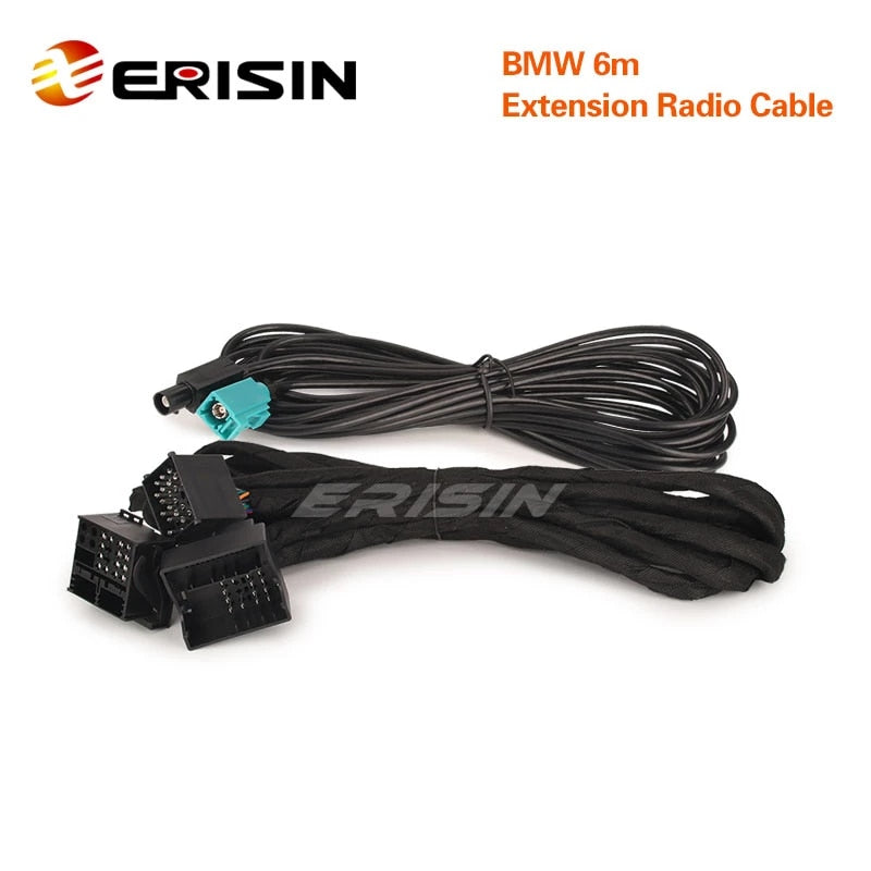 LMBM6-N for BMW 3er 5er X5 M3 M5 E46 E53 E39 E38 Blue & White 12 Pin Connectors 6m Extension Power Radio Cable Wiring Harness