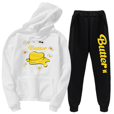 kpop Bulletproof Youth League butter butter new album song clothing BTS long-sleeved hoodie pant s