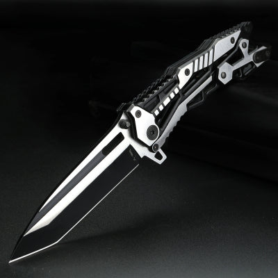 Xuanfeng D2 steel portable knife mechanical folding knife outdoor knife wilderness survival knife tactical knife self-defense knife fruit knife