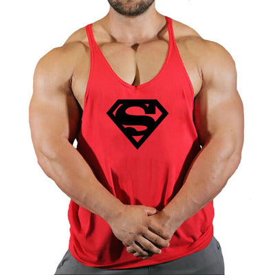 new fitness Tank top super man beast sleeveless shirt Male