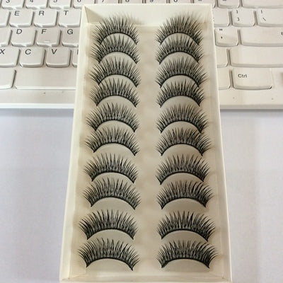 False eyelashes female air supernatural handmade thick plain face simulation beginner net red extended stage makeup
