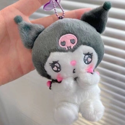 Japanese Sanrio Yugui dog big-eared dog Melody Kuromi love eye grievance face pendant doll