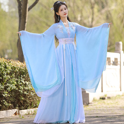 Hanfu new female Chinese style summer style Song-made wide-sleeved fairy skirt ancient costume improved super fairy elegant ancient style adult