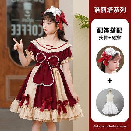 New children's dress daily lolita skirt loli dress girl lolita princess dress girl summer