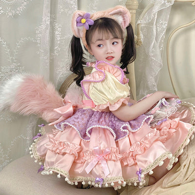 Girls summer dress new net red sweetheart Lolita princess dress summer children's clothing baby girl dress skirt