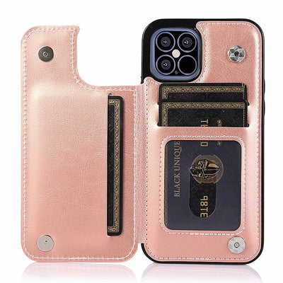 Suitable for Apple 7 mobile phone shell leather sleeve card iPhone7plus flip 8 anti-fall 12 men and women 13 protective sleeve Se3