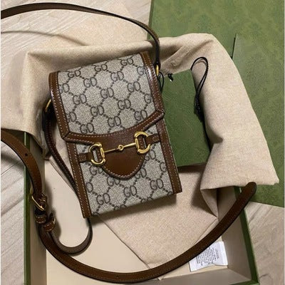 Mini small bag female 2021 new trendy all-match leather retro old flower mobile phone bag coin purse messenger small square bag