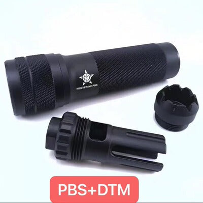 KSC toy metal osprey silencer 14 reverse teeth modified fine strike Sima Jinming 19 casing straight plug decoration fire