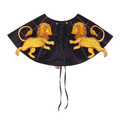 Kamo original Venetian patron saint Leo velvet fake collar exclusive heavy industry embroidery accessories shoulder cloak