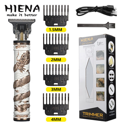 Oil head hair clipper carving notch charging professional hair salon fader 0 knife head bald artifact mute home