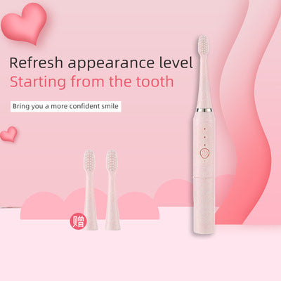 Jian brand sonic electric toothbrush men and women adult non-rechargeable soft hair automatic waterproof couple