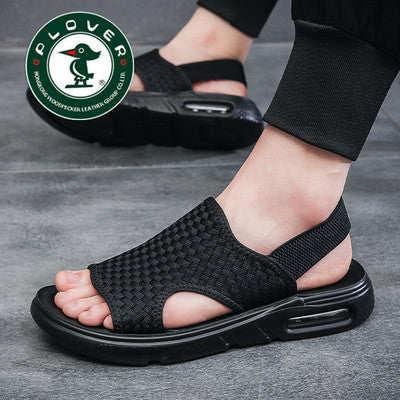 Woodpecker Sandals Men's 2022 Summer New Casual Sports Outer Wear Beach Shoes Men's Air Cushion Sandals and Slippers Trend