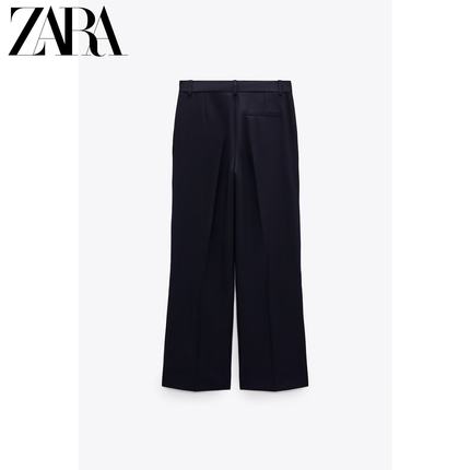 ZARA discount season women's button-decorated mid-waist and ankle pants 8523524 401