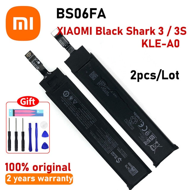 Original XIAOMI CellPhone Battery BS08FA BS06FA BS05FA BS01FA for Black Shark 3 3S 4 4S PRO Black Shark Helo Replacement Battery