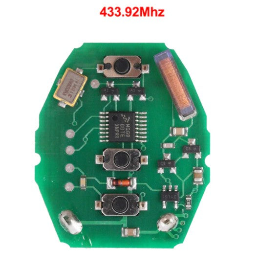 Keyecu Rechargeable Remote Circuit Board 315Mhz / 433.92MHz for BMW 3 5 X series 7S E38 E39 E46 with ML2020 Battery