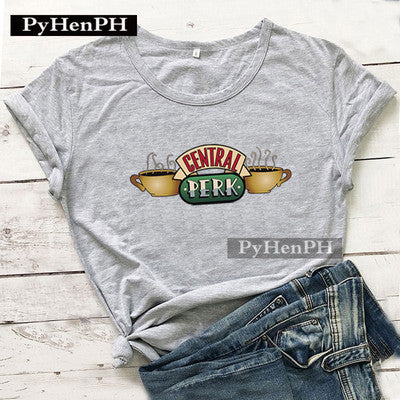 Friends T Shirt Friends Peripheral Short-sleeved T-shirt Female High-end Modal Black Student T-shirt Trend