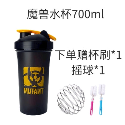 Iron Blood Warcraft Kettle Fitness Sports Shaker Protein Powder Stirring Scale Water Cup Large Capacity 2.2L Outdoor Bucket