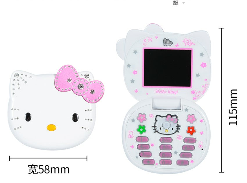 Hello Kitty Hello Kitty children's toys mobile phone girl toy mobile phone simulation touch screen music phone