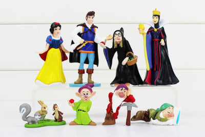 Snow White and the Seven Dwarfs Queen Prince Sophia Baked Birthday Cake Decoration Toys