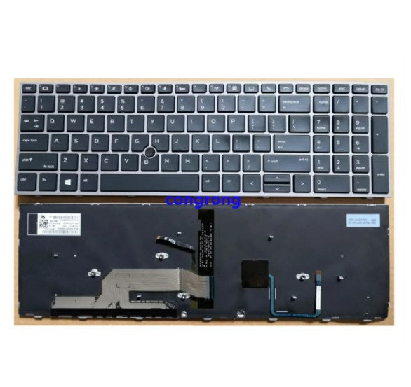 US Backlit Laptop Keyboard for HP ZBOOK 15 G5 G6 17 G5 Mobile Workstati English backlight