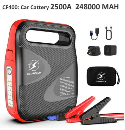 Car Jump Starter 2500A Peak 24000mAh Battery Pack 110V 100W Portable Power Bank Auto Battery Booster fast Charger 3.0 USB port