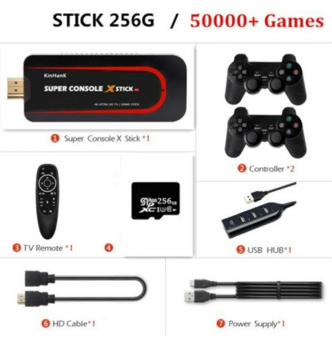 Süper konsolu X sopa HD 4K oyun konsolu PS1 PSP N64 50000 Retro oyunları oyuncu Video Wifi TV kutusu aile ev çocuklar oyun makinesi