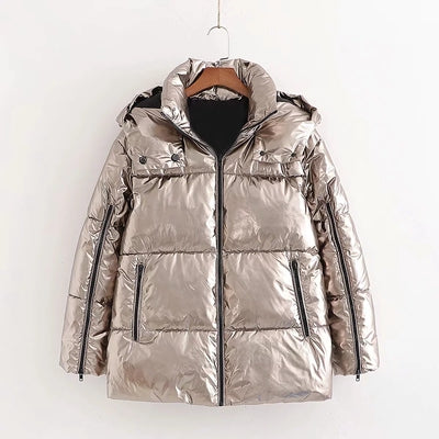 2019 winter new women's warm hooded cotton jacket jacket coat cotton 08073835735 8073/835