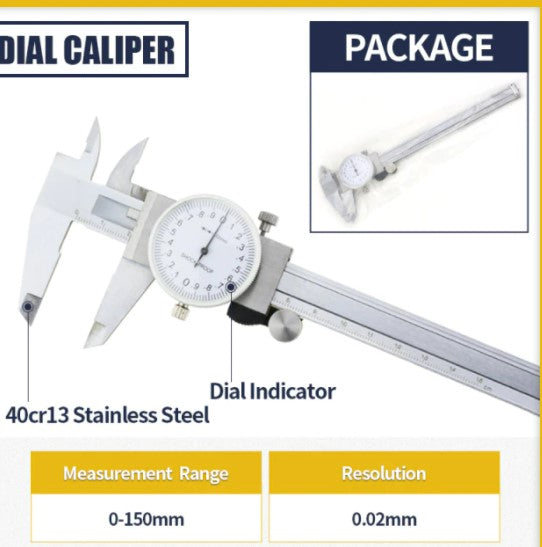 Dial Caliper Metal Vernier Caliper With Dial Indicator Stainless/Carbon Steel Gauge Measuring Tools Micrometer Pied A Coulisse