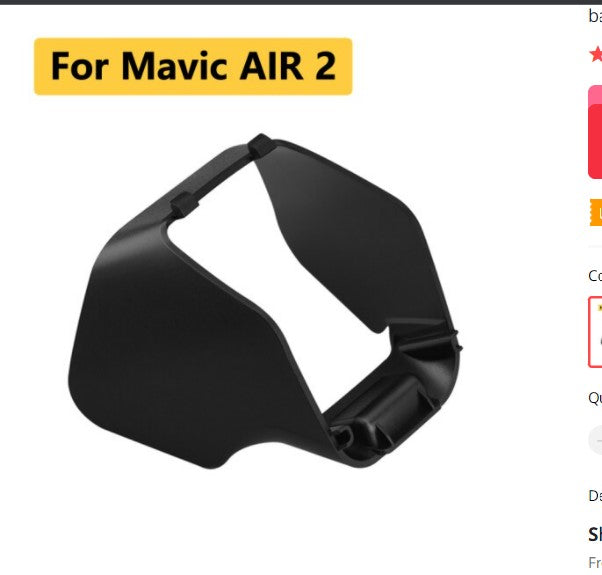 Lens Sun Hood for DJI Mavic Air 2/2S Lens Cover Sun Visor Sunshade Anti-glare Gimbal Camera Protection Guard Cap Drone Accessory