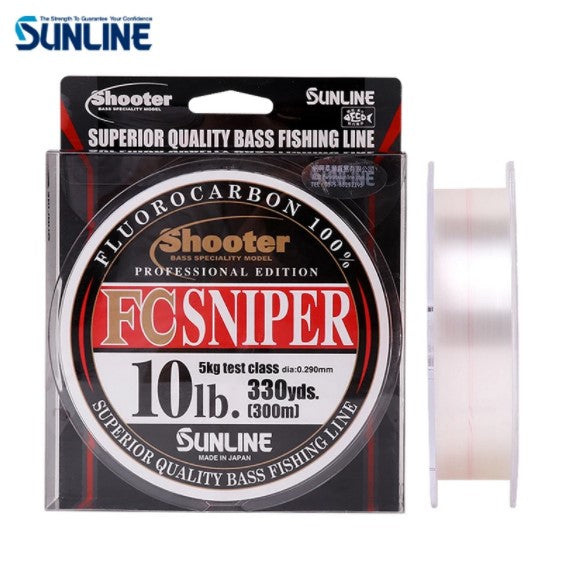 SUNLINE FC SNIPER fishing line 100% FLUOROCARBON shooter 150m clear carbon fiber Long shot SUPERIOR QUALITY BASS FISHING LINE