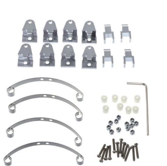 Leaf Spring Suspension Set for WPL B14 B16 B24 B36 Henglong Ural Q60 Q61 Q62 Q63 Q64 4x4 6x6 Truck&Crawer,Silver