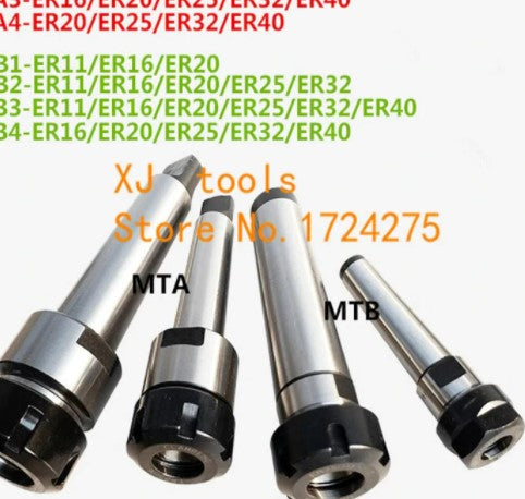 MT1/MT2/MT3/MT4 Morse taper ER11/ER16/ER20/ER25/ER32/ER40 collet chuck Holder,CNC tool holder clamp.