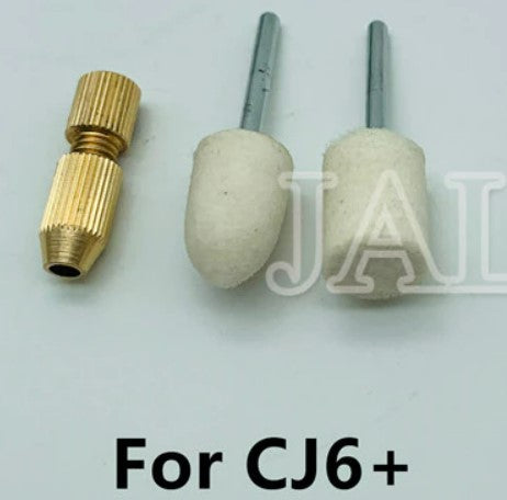 CJ6+ 9+ Glue cleanng wool felt head For glass touch sceen polishing head no hurt lcd OCA adhesive remover clean tool